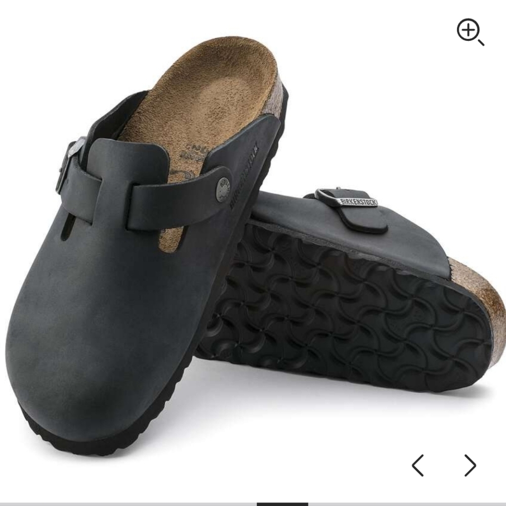Birkenstock Black Boston Oiled Leather Clog